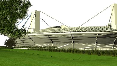 پروژه کامل استادیوم فوتبال